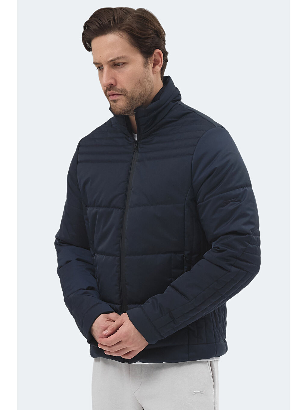 BLANCO Erkek Dik Yaka Slim Fit Lacivert Mont & Kaban-3