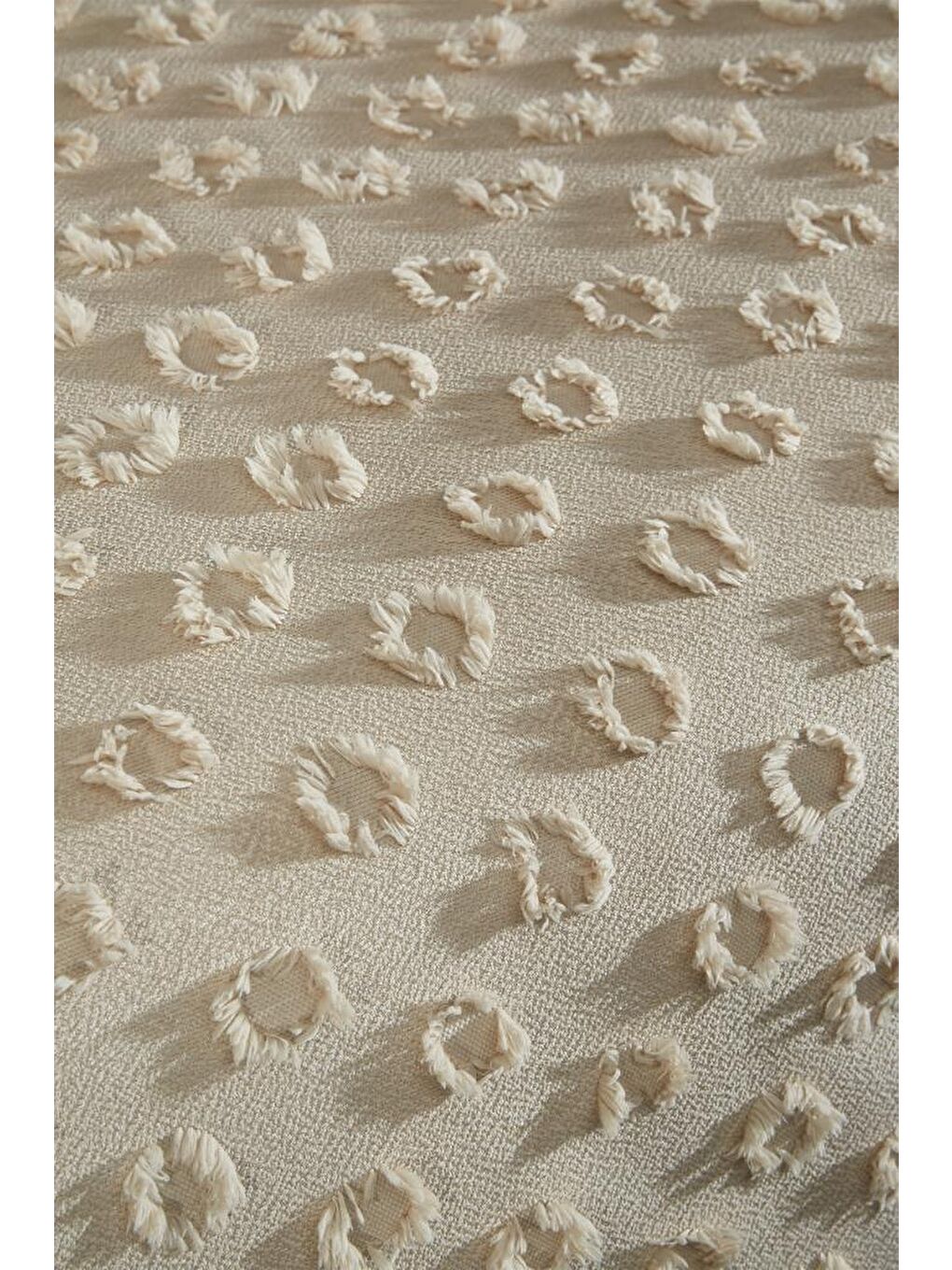 Konik 3 Parça Çift Kişilik Pike Takımı Bej-1