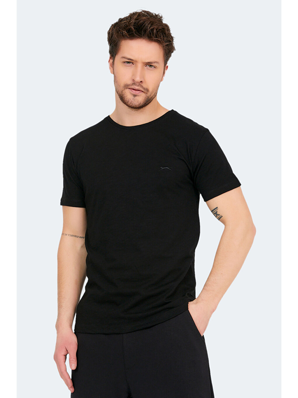 SANDER KTN 2 li Set Erkek Beyaz - Siyah %100 Pamuk Tişört-2