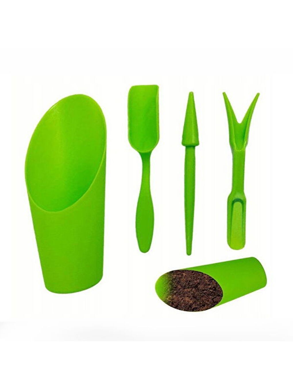 4 Parça Kaktüs Dikim Seti - Yeşil-2