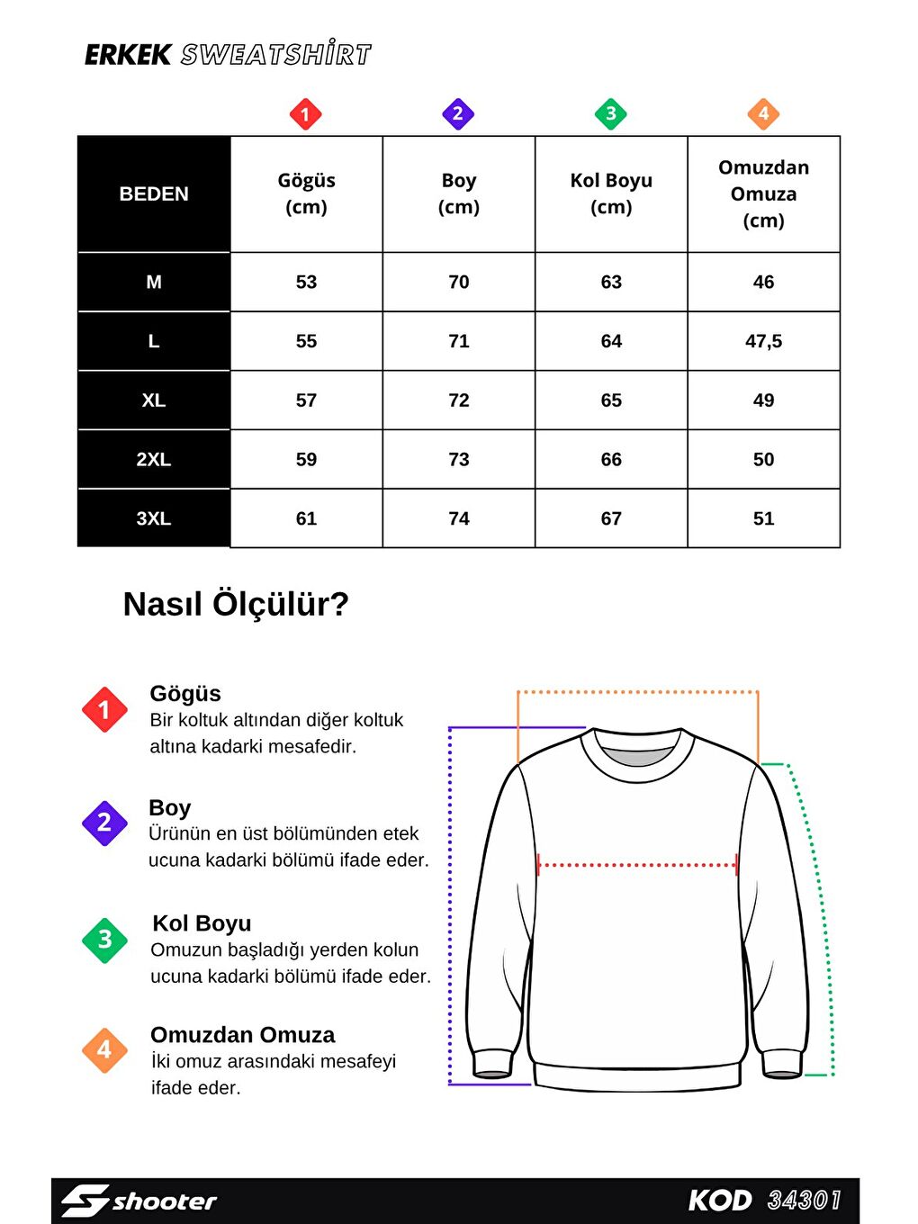 Koyu Yeşil Erkek Üç İplik Sweatshirt Şardonsuz Pamuklu Regular Fit Bisiklet Yaka Spor Sweat-4