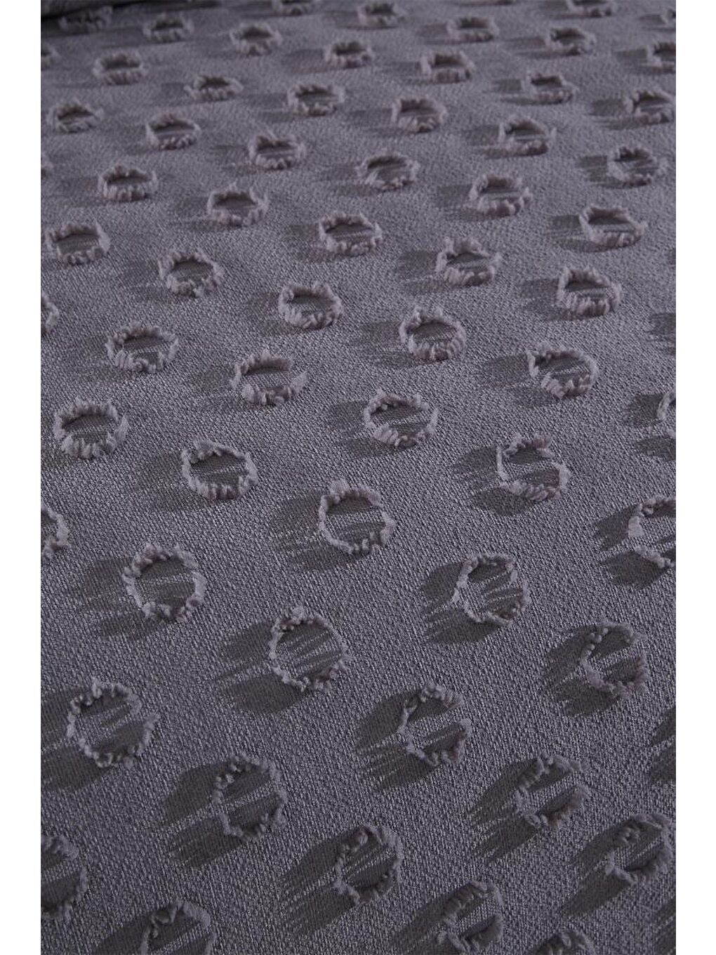 Konik 3 Parça Çift Kişilik Pike Takımı Antrasit-3