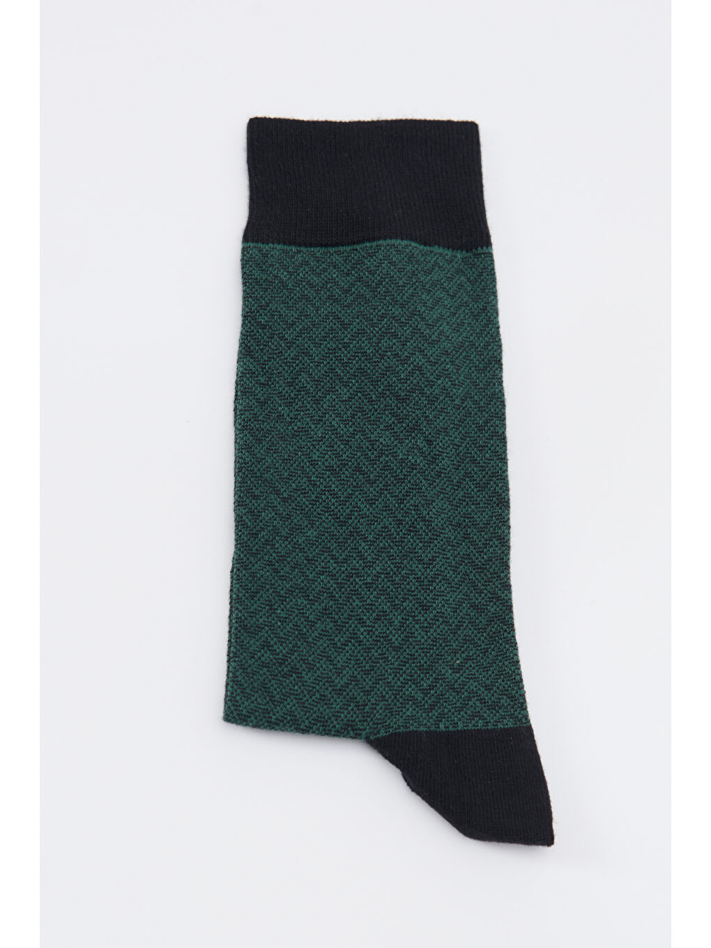 Erkek Petrol-Siyah Tekli Bambulu Soket Çorap-2