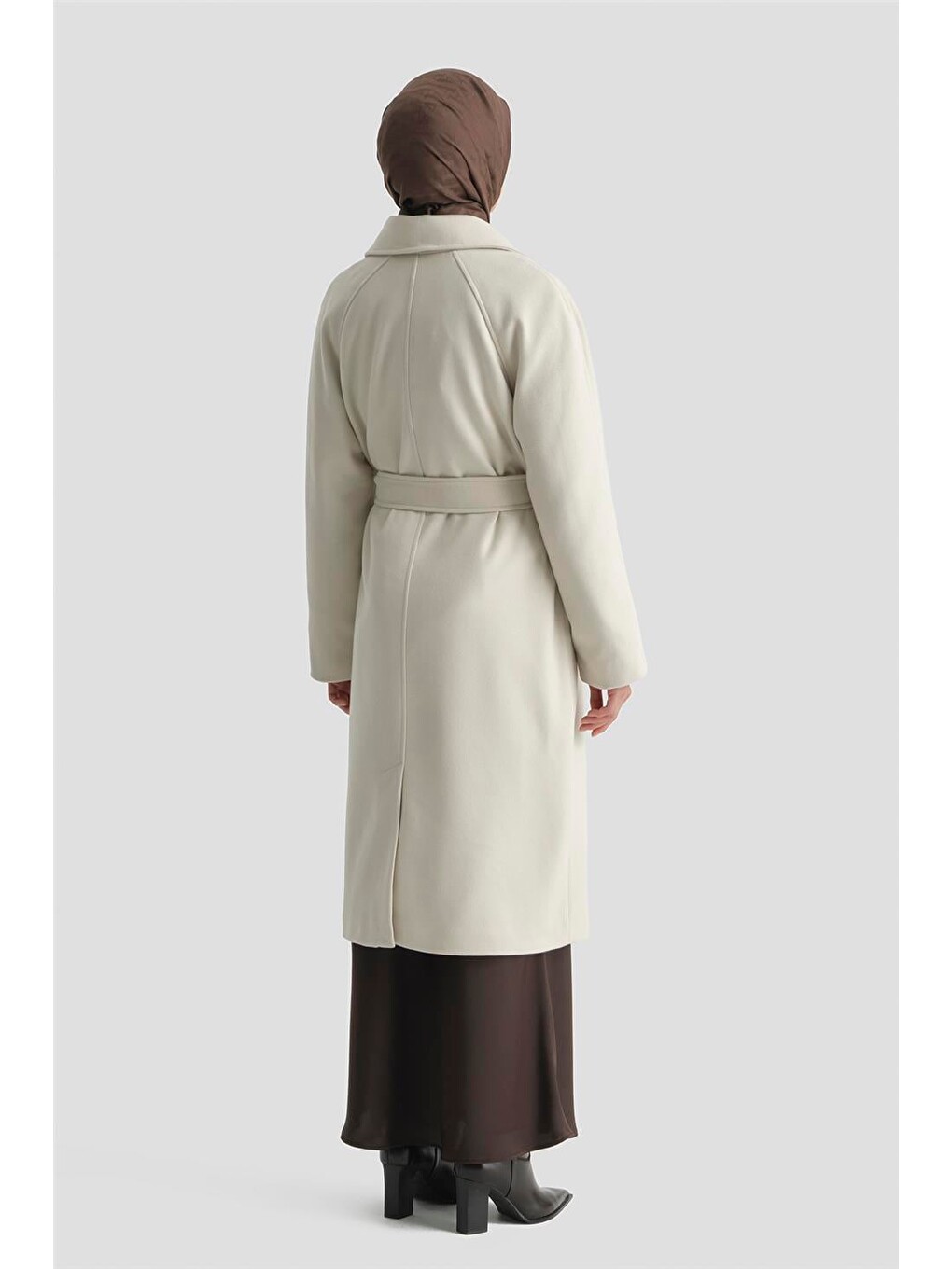 Ekru Kaşe Kaban 25Kd2601 Krem-5