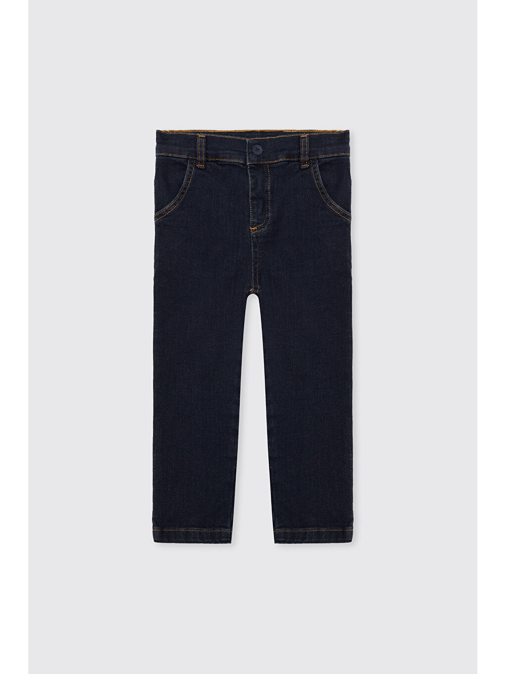 Erkek Bebek Beli Lastikli Lacivert Jean Pantolon