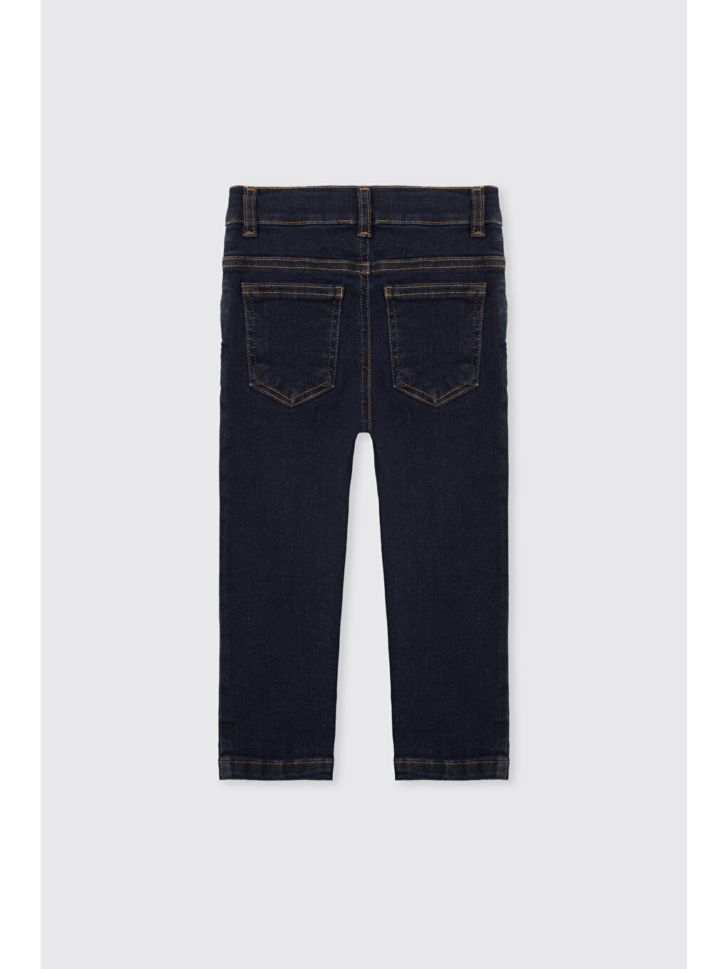 Erkek Bebek Beli Lastikli Lacivert Jean Pantolon-1