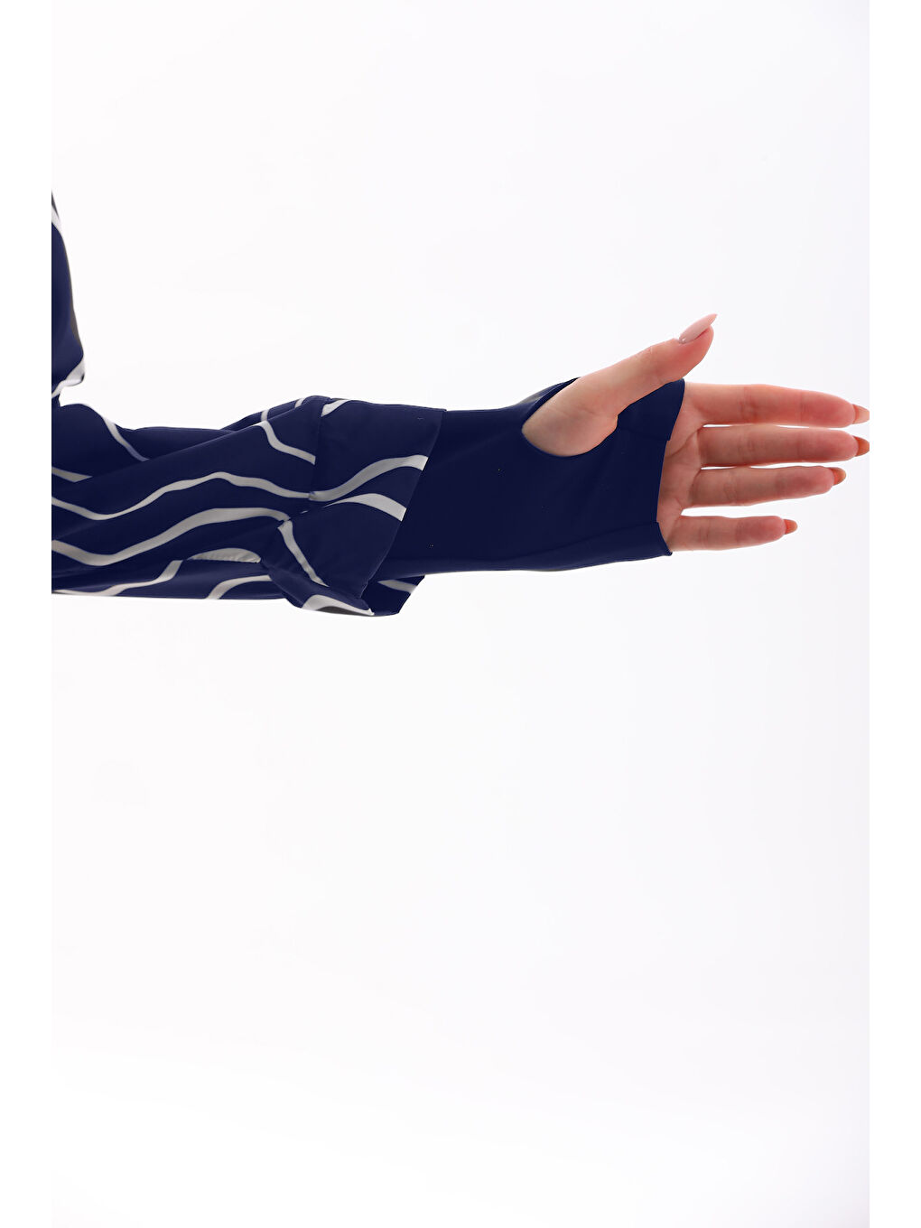 Tam Kapalı Tesettür Mayo Duru 2425 Lacivert-4