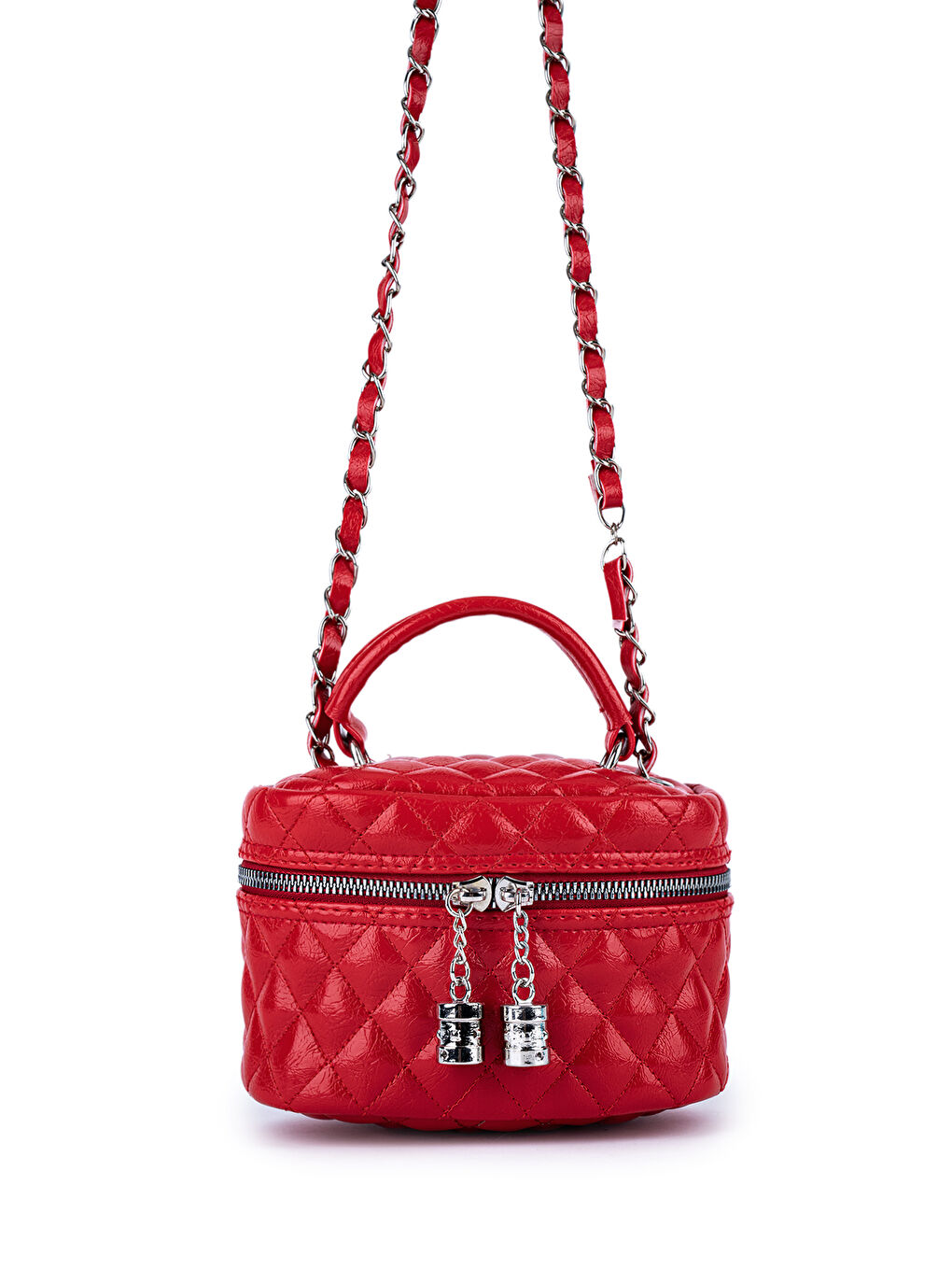 Suni Deri Almira Kadın Çapraz Çanta Kırmızı-1