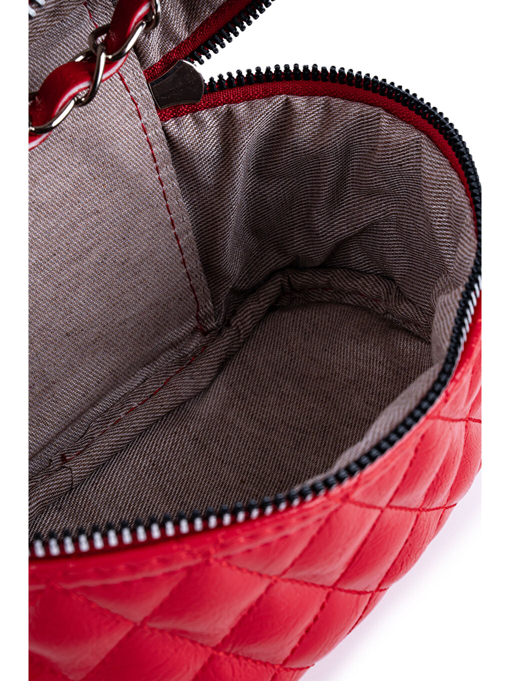 Suni Deri Almira Kadın Çapraz Çanta Kırmızı-2