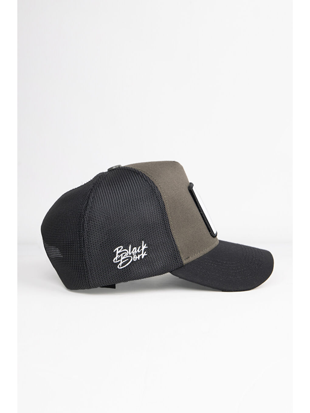 Kartal Logolu Siyah-Haki Trucker Şapka-2