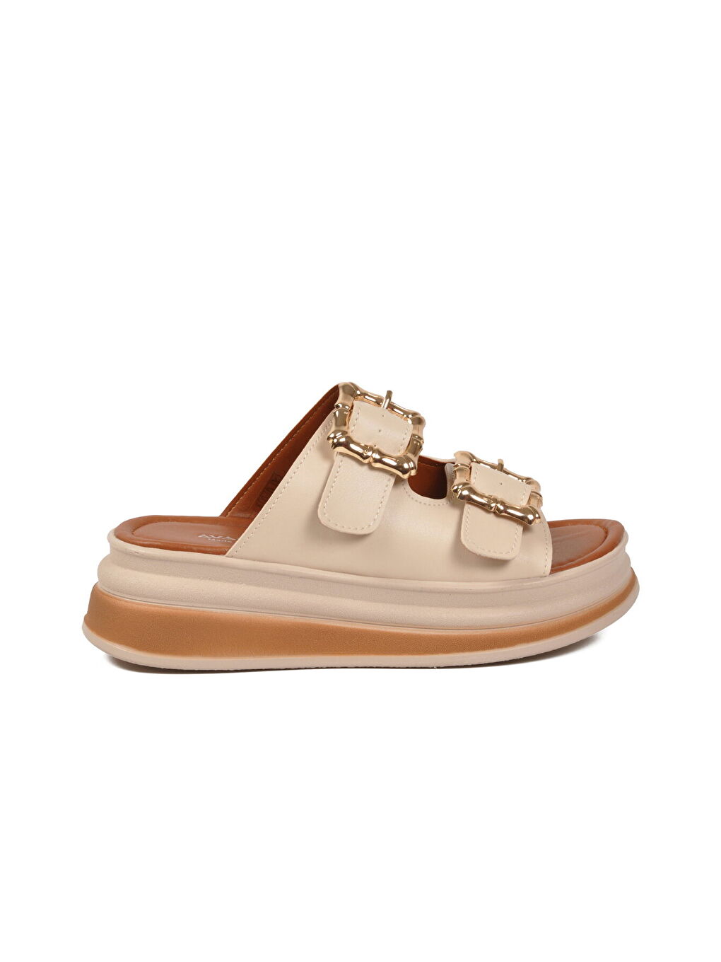 Bej Hafif Yumuşak Taban Kadın Terlik 457303 Z-1