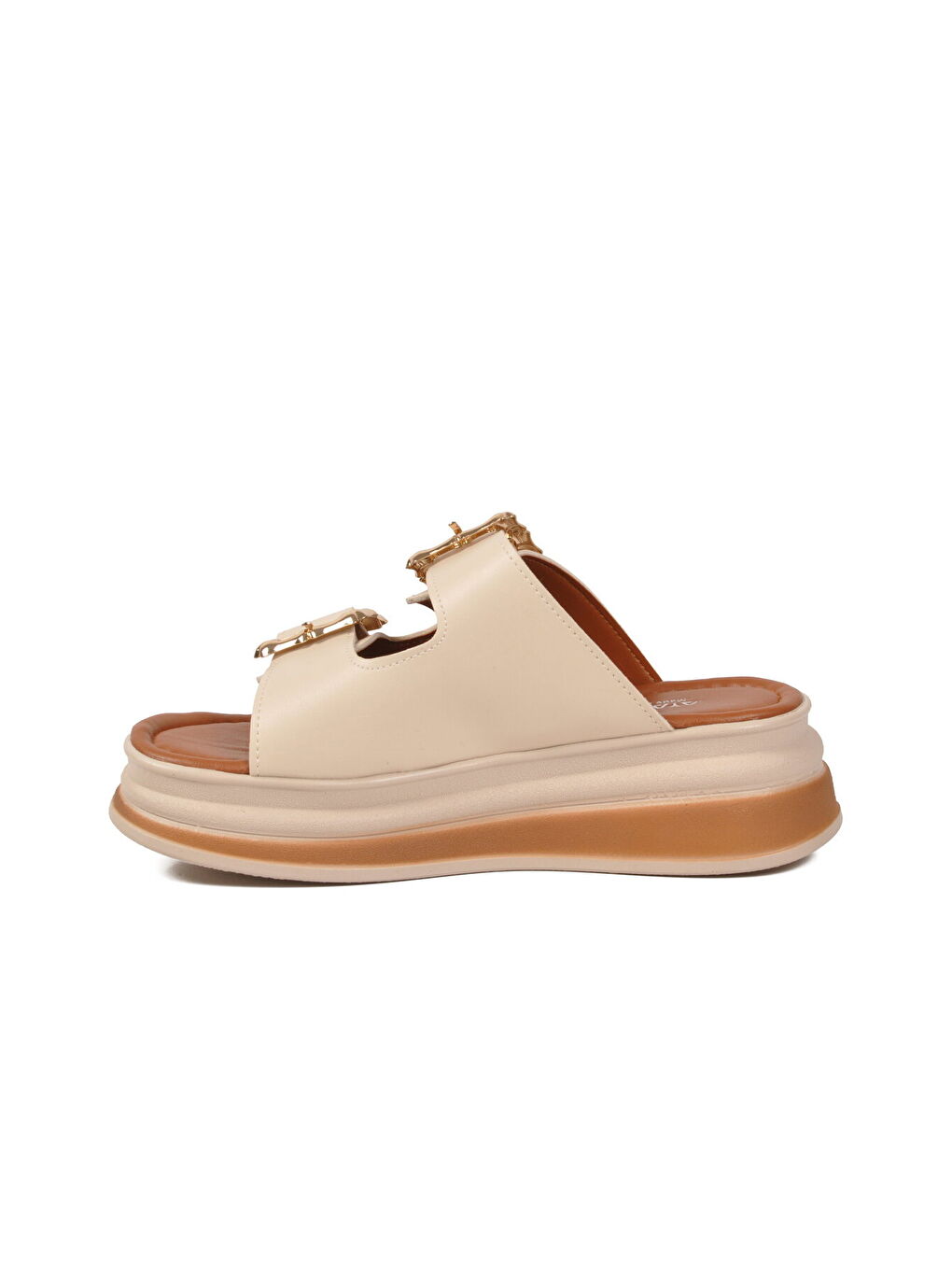 Bej Hafif Yumuşak Taban Kadın Terlik 457303 Z-3