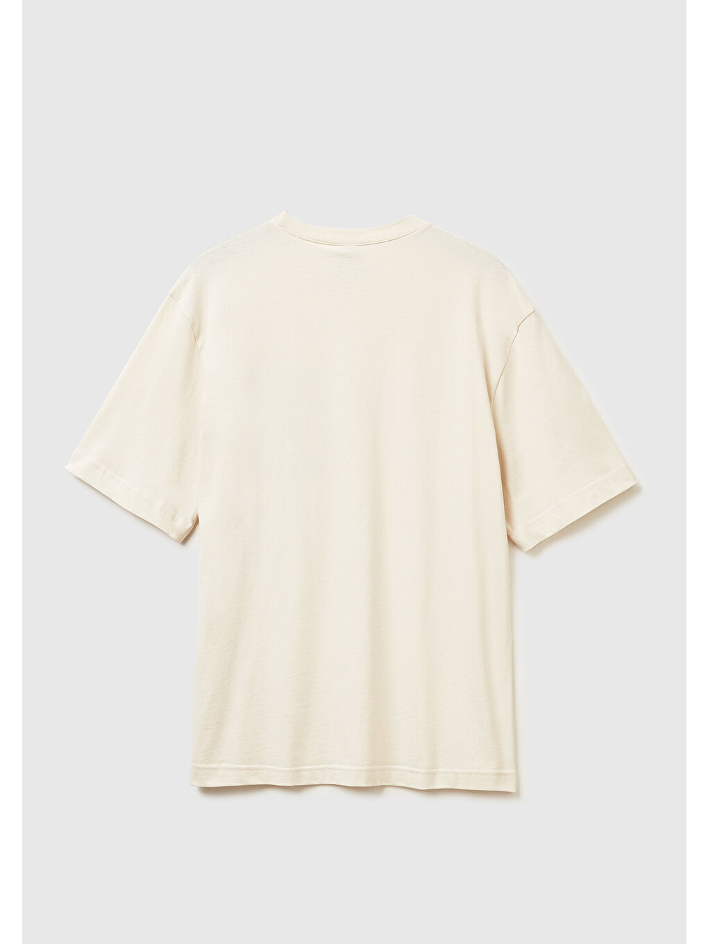 Ekru Erkek Krem %100 Pamuk Disney Baskılı T-Shirt-3