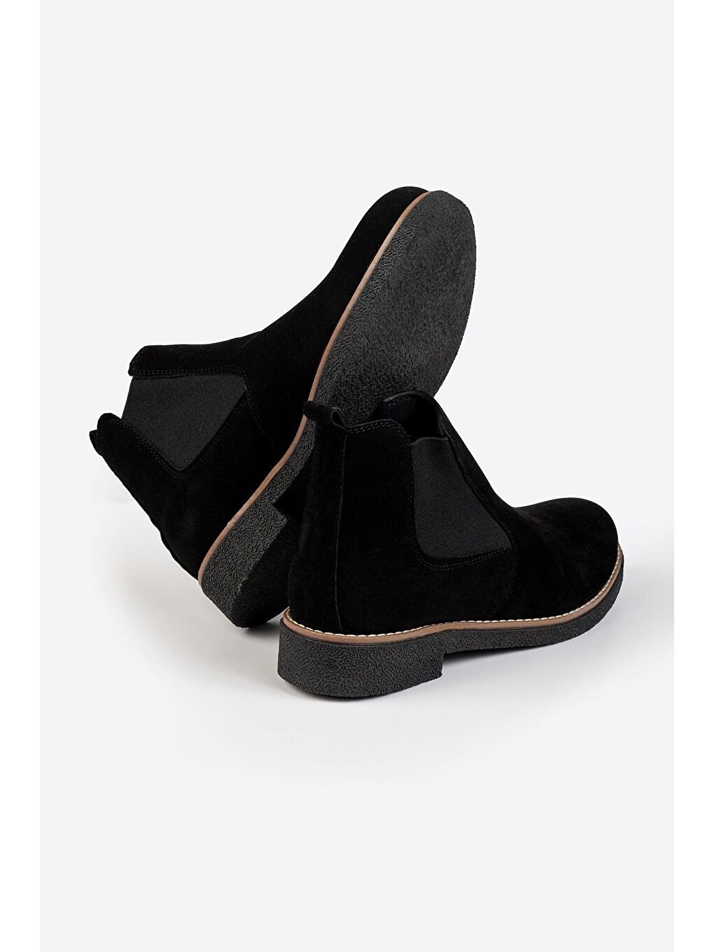 Siyah Erkek Lastik Detaylı Chelsea Bot-3