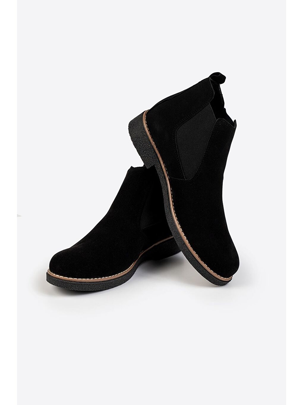 Siyah Erkek Lastik Detaylı Chelsea Bot-4