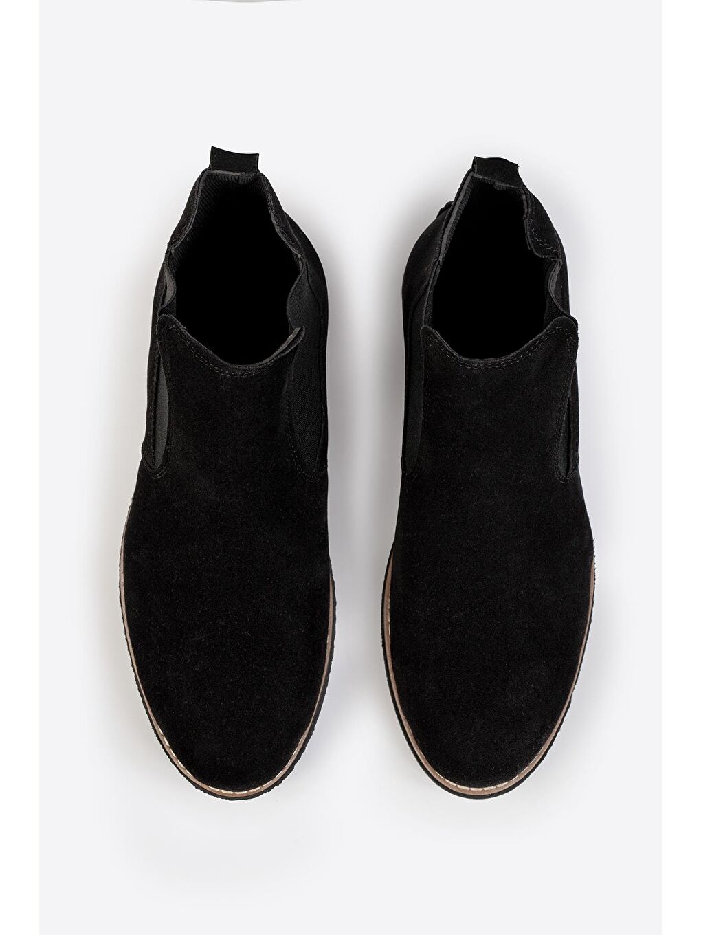 Siyah Erkek Lastik Detaylı Chelsea Bot-5