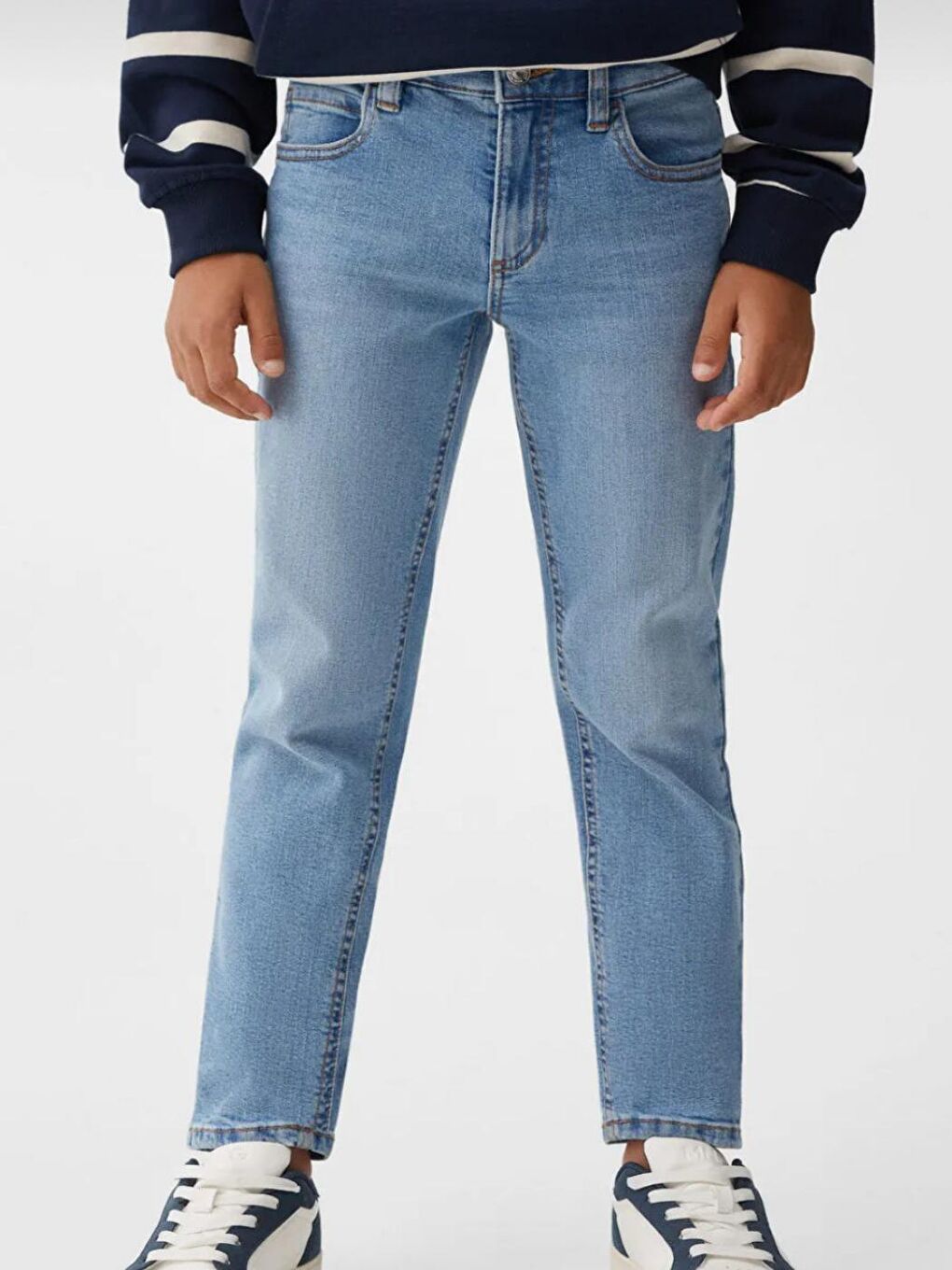 Mavi Erkek Çocuk Loose Fit Düz Paça Basic Düz Jean Pantolon-1