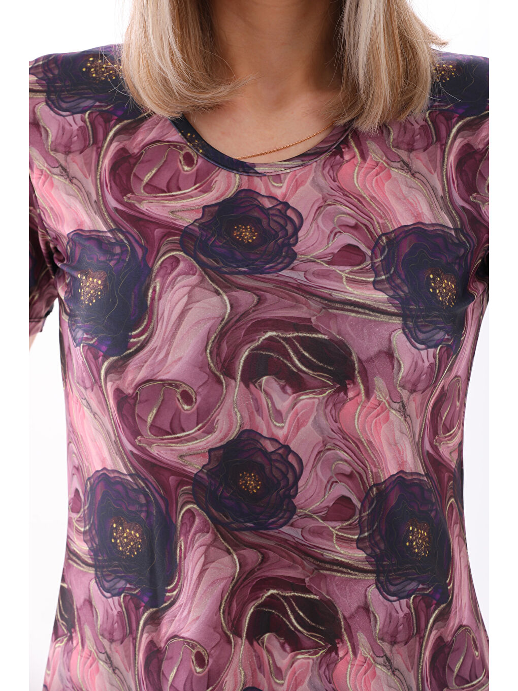 Elastanlı Yarı Kapalı Mayo 2415 Helen Mor-4