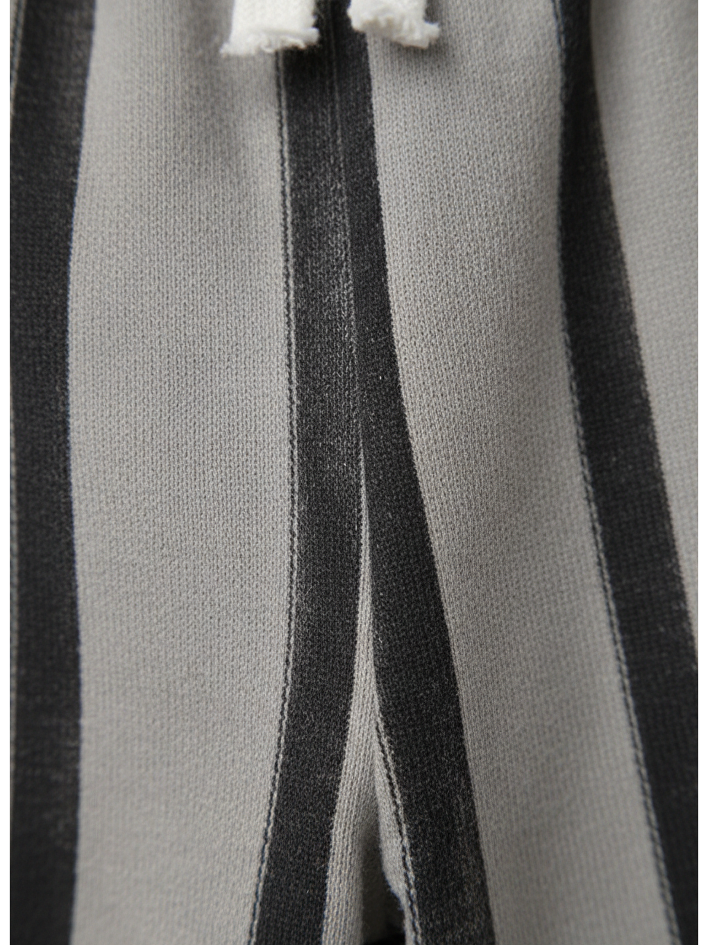 Karışık Çocuk Pamuklu Gri Çizgili Eşofman Altı – Elastik Bel Bağcıklı-3
