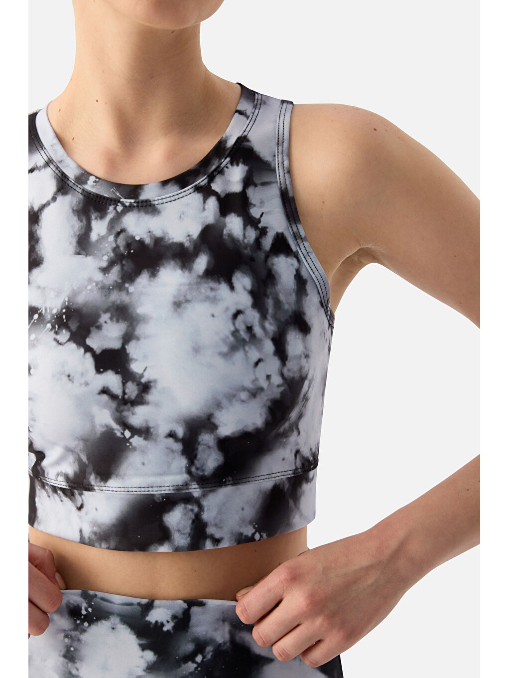 Karışık Koyu Bulut Dijital Spor Bra-4