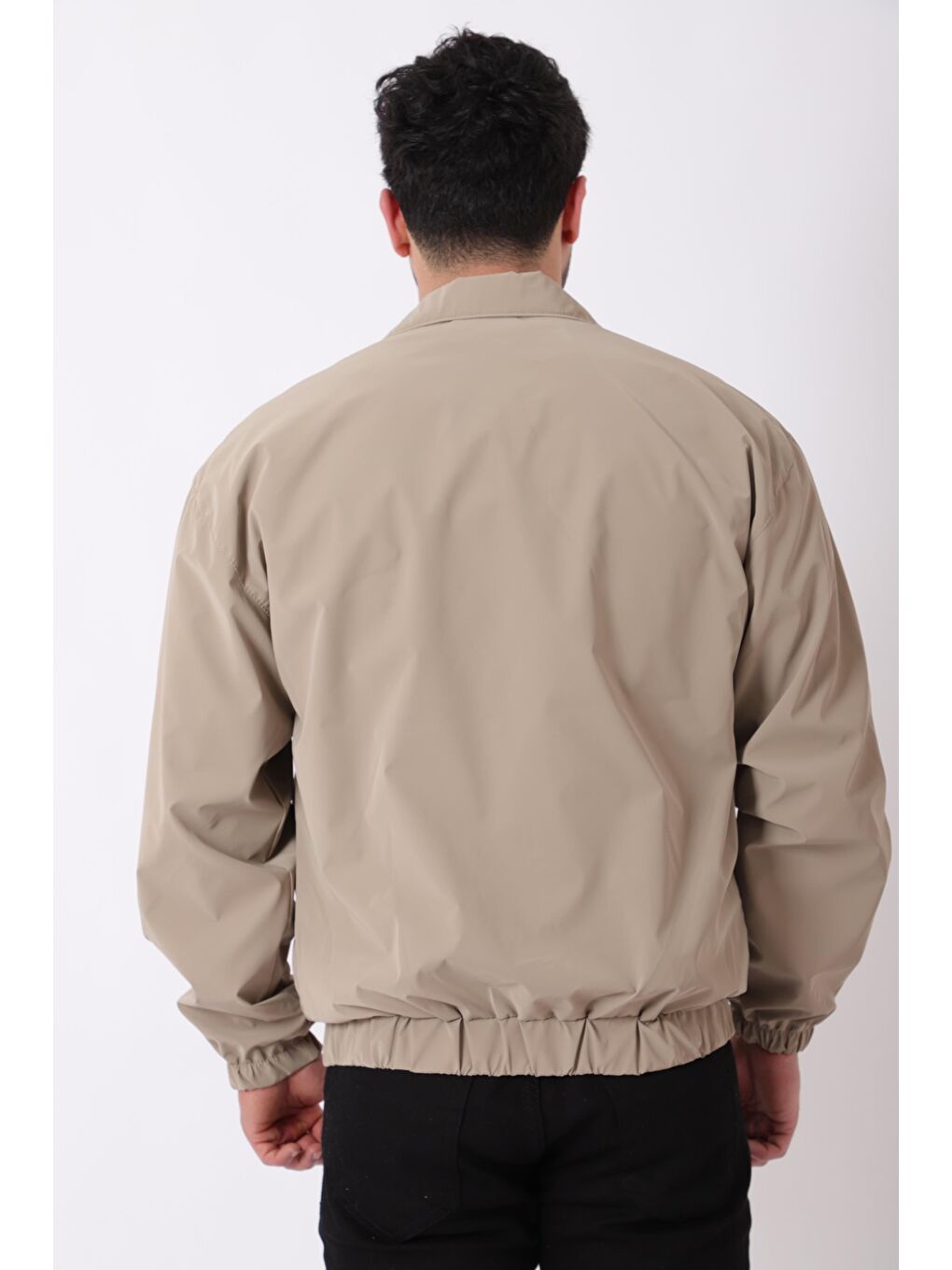 Kahverengi Cep Kapaklı Demir Fermuarlı Dik Yaka Nova Mevsimlik Mont BL 1810_60328-3