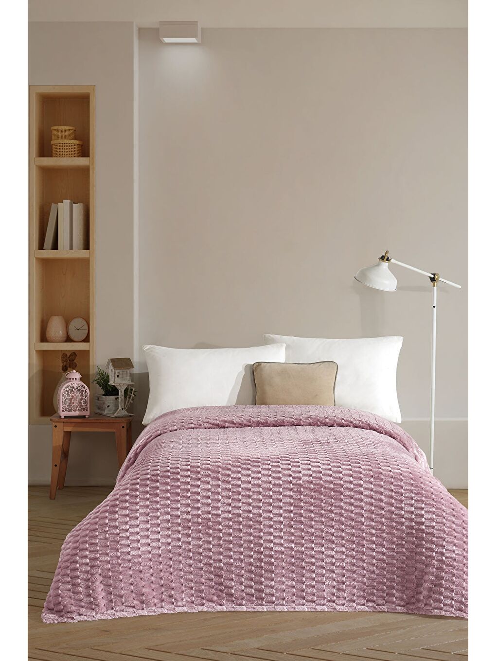 Pembe Star Çift Kişilik Battaniye 180x220 cm