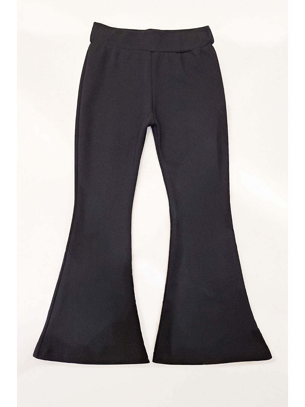 Siyah Kız Çocuk İspanyol Paça - Bel Tutuşlu Tayt 5-15 Yaş 12316