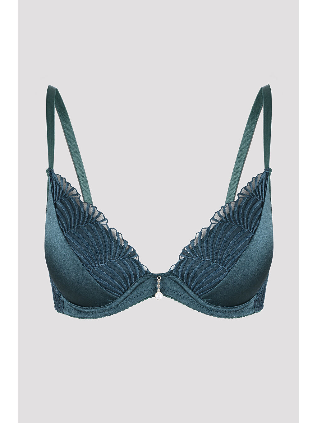 Zümrüt Yeşili Hafif Destekli Sütyen Takımı-1