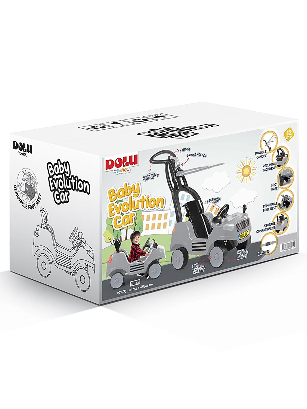 Gezi Arabası - Gri Standart-4