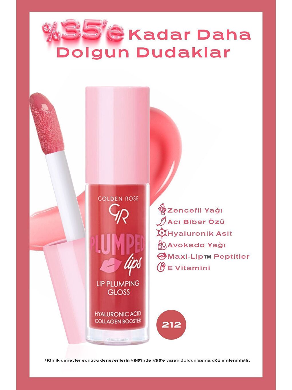 Plumped Lips Lip Plumping Gloss No: 212 - Dolgunlaştırıcı Dudak Parlatıcısı