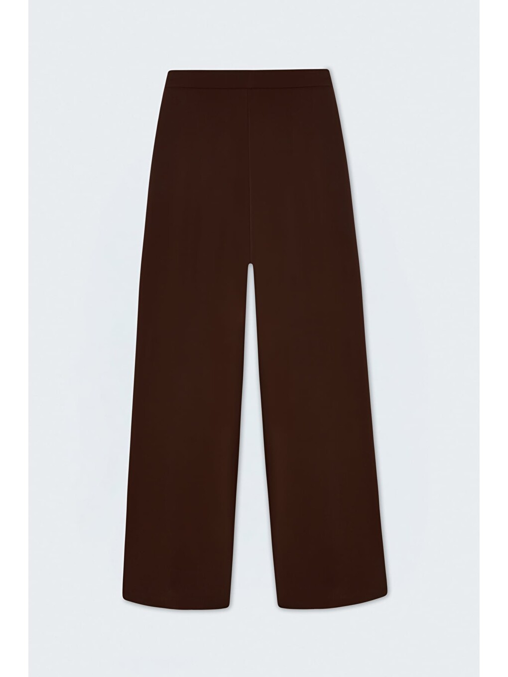 Kahverengi Bol Paça Pantolon - Kahve-3