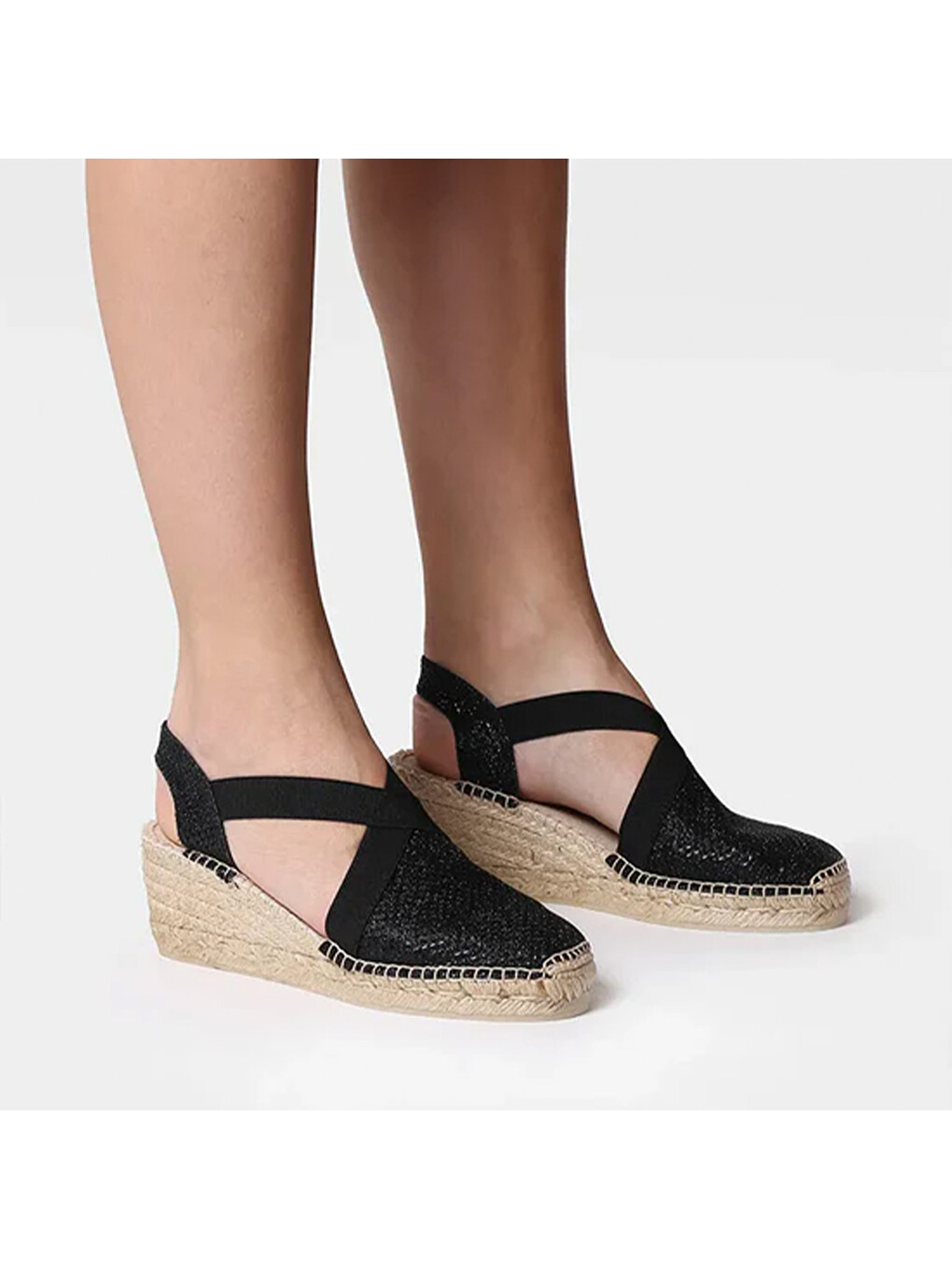 Siyah Kadın Sandalet Triton Vegan Shiny Black (Negre)-3