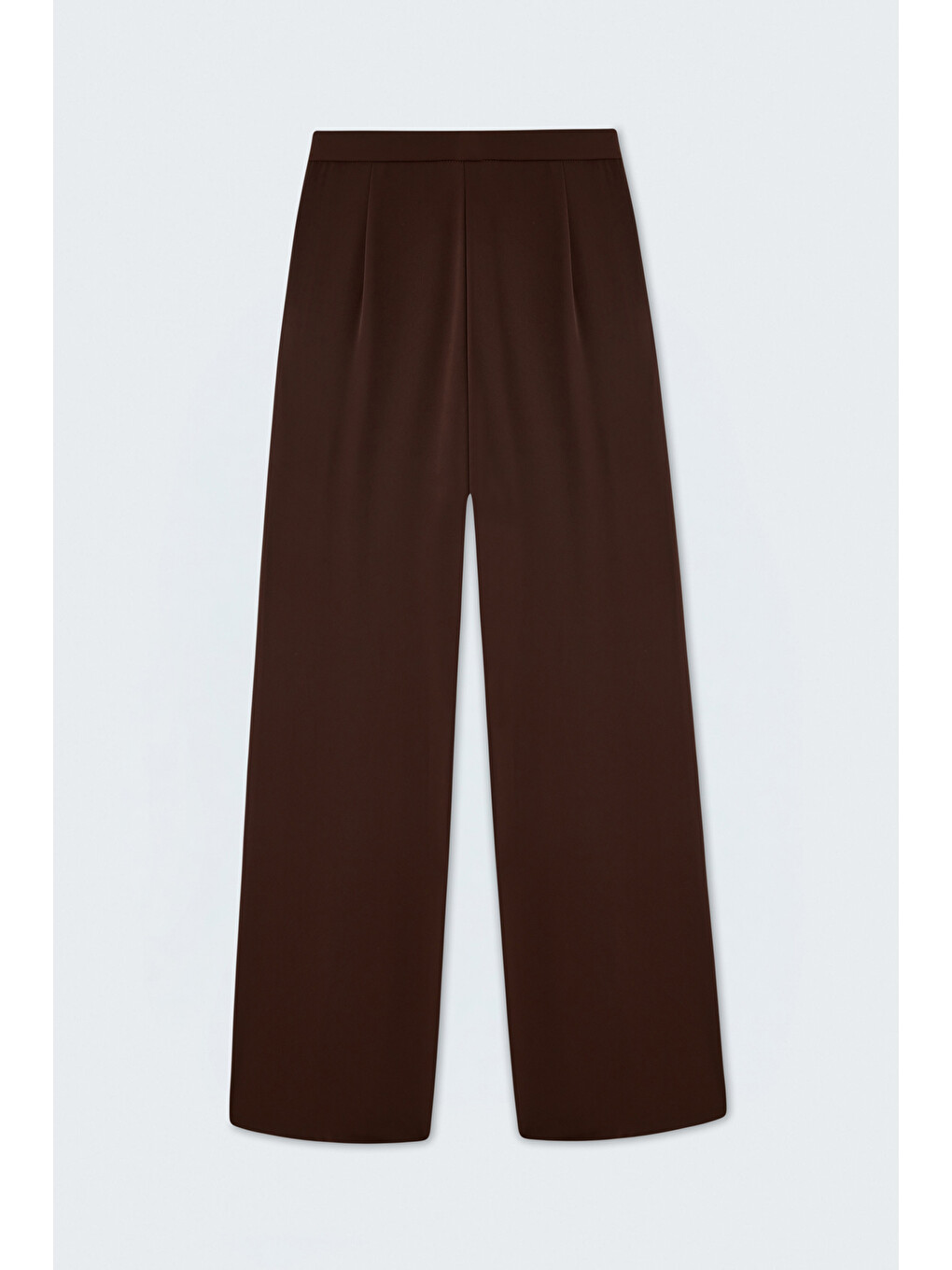Kahverengi Bol Paça Pantolon - Kahve-5