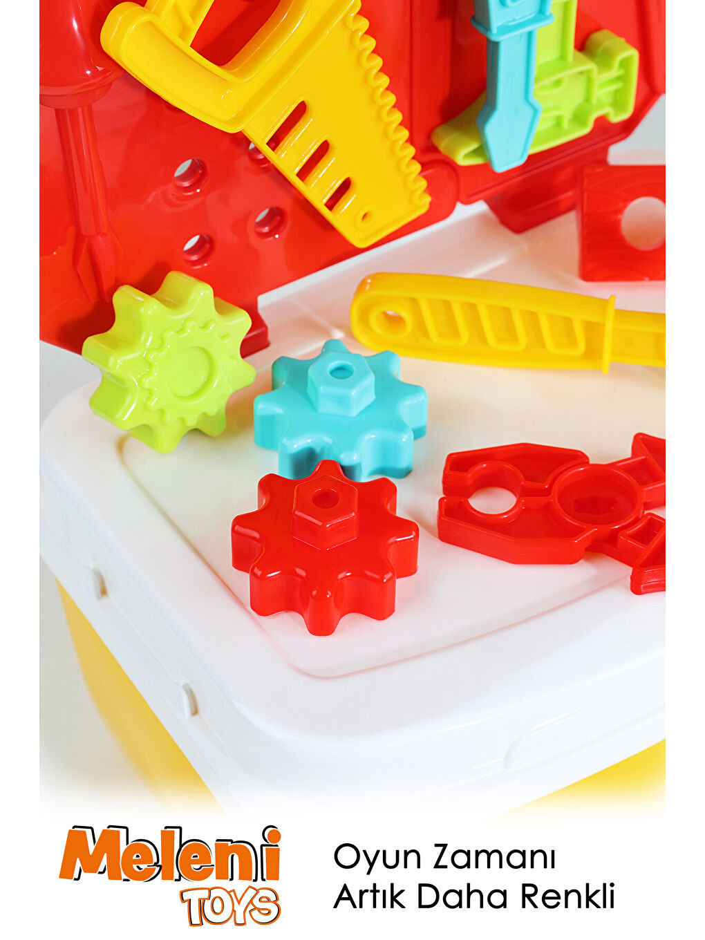 16 Parça Oyuncak Tamir Seti - Taşıma Çantalı Eğitici Öğretici Çocuk Meslek Alet Çantası-4