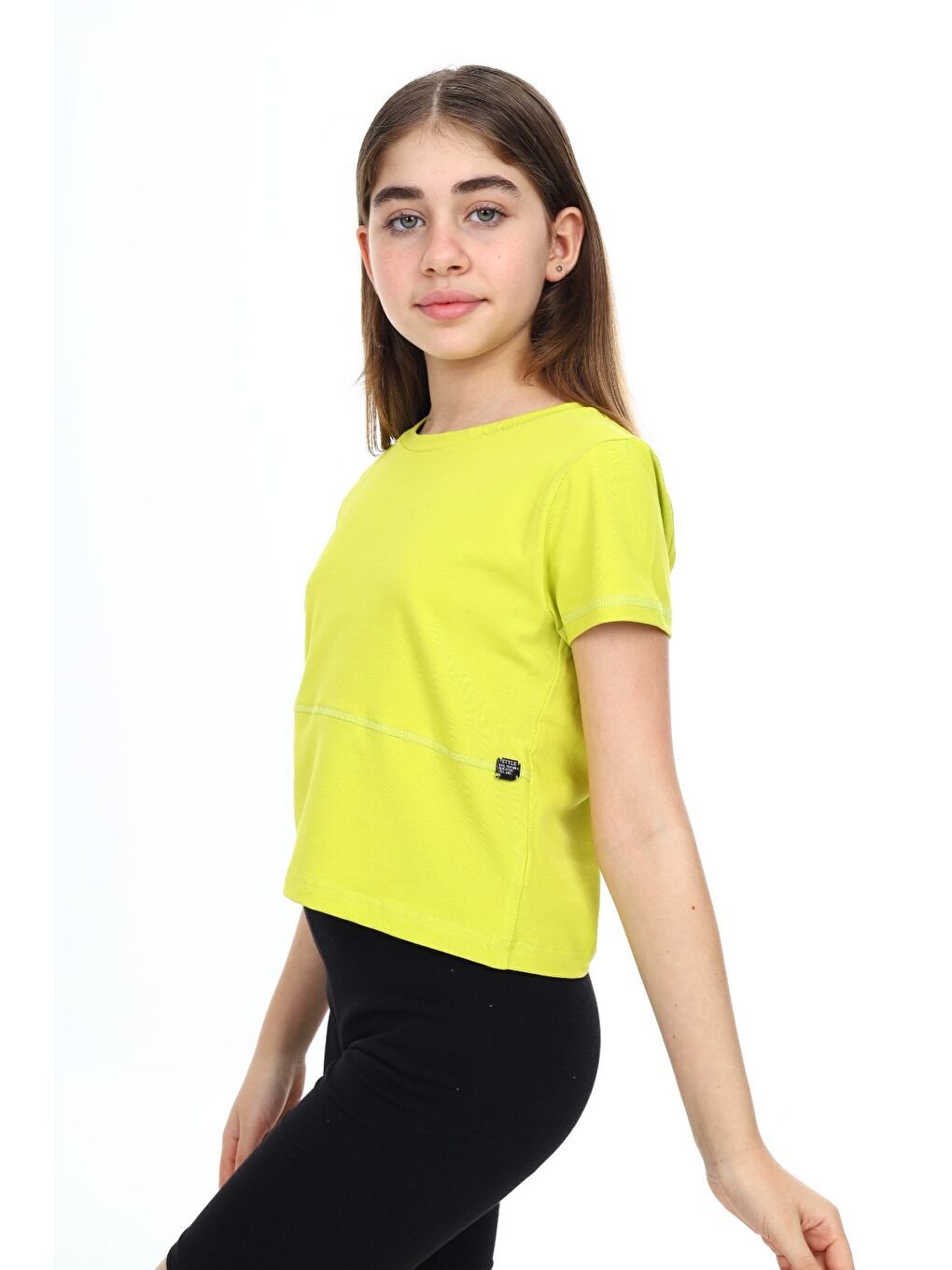 Yeşil Kız Çocuk Tişört-1