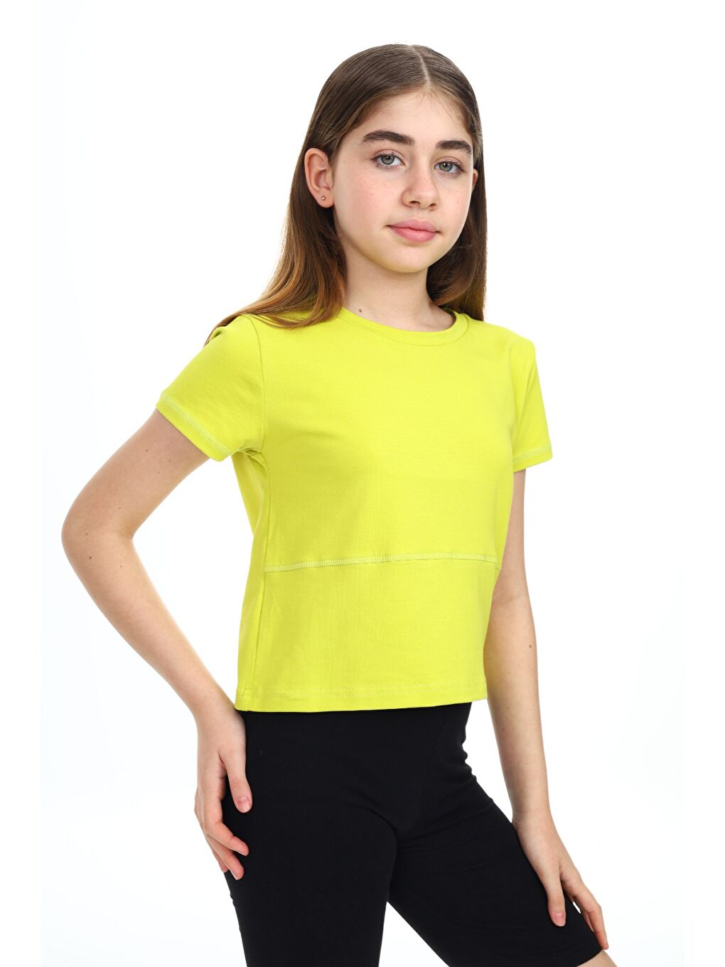 Yeşil Kız Çocuk Tişört-2