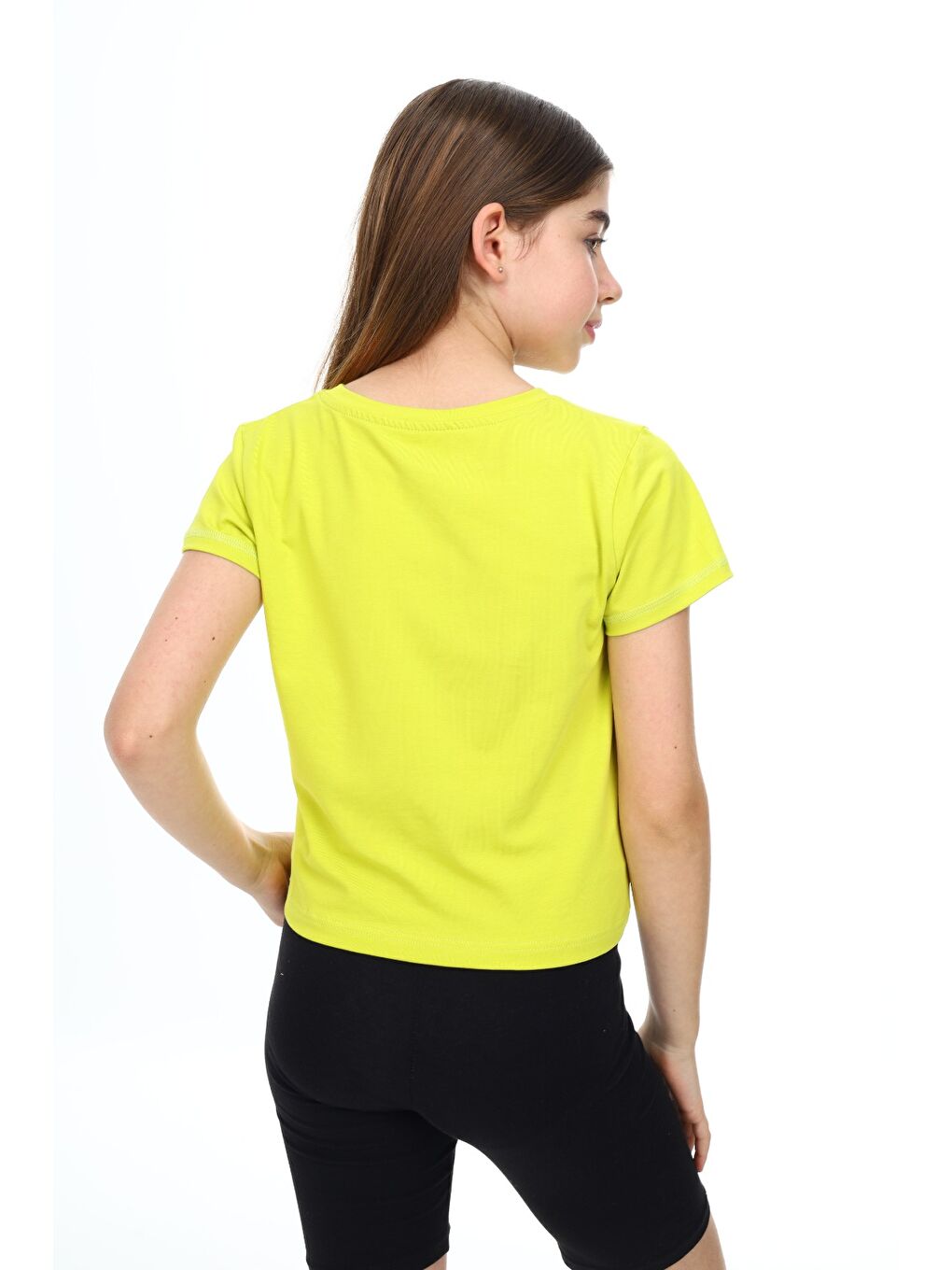 Yeşil Kız Çocuk Tişört-3