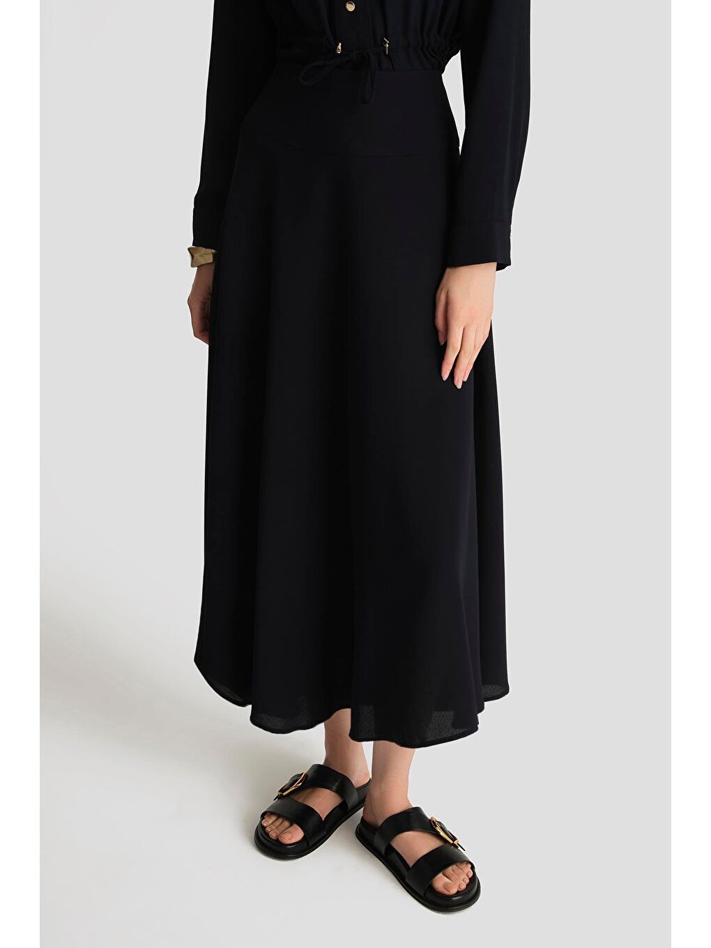 Beli Büzgülü Takım 25Yd9172 Lacivert-4