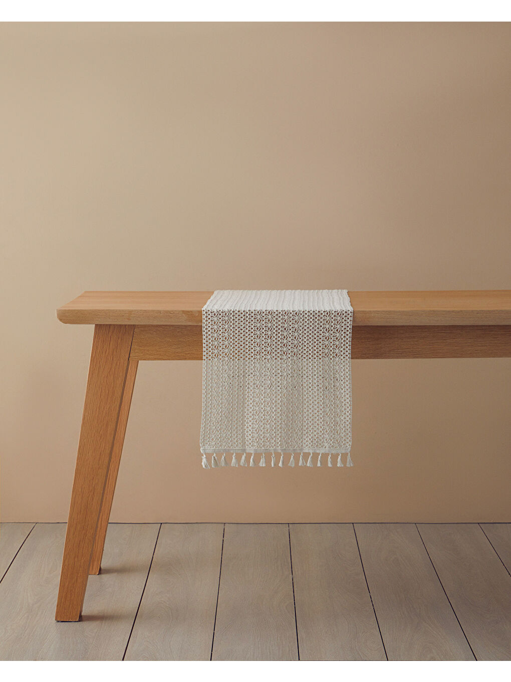 Ruth Pamuk Runner 35x145 Cm Bej