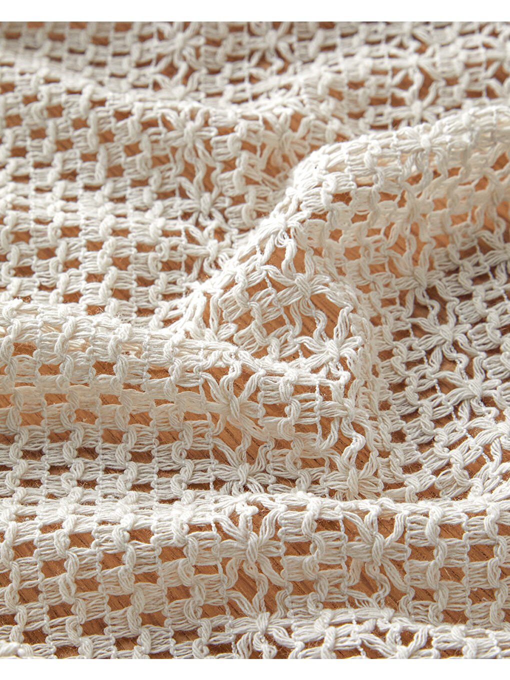 Ruth Pamuk Runner 35x145 Cm Bej-2