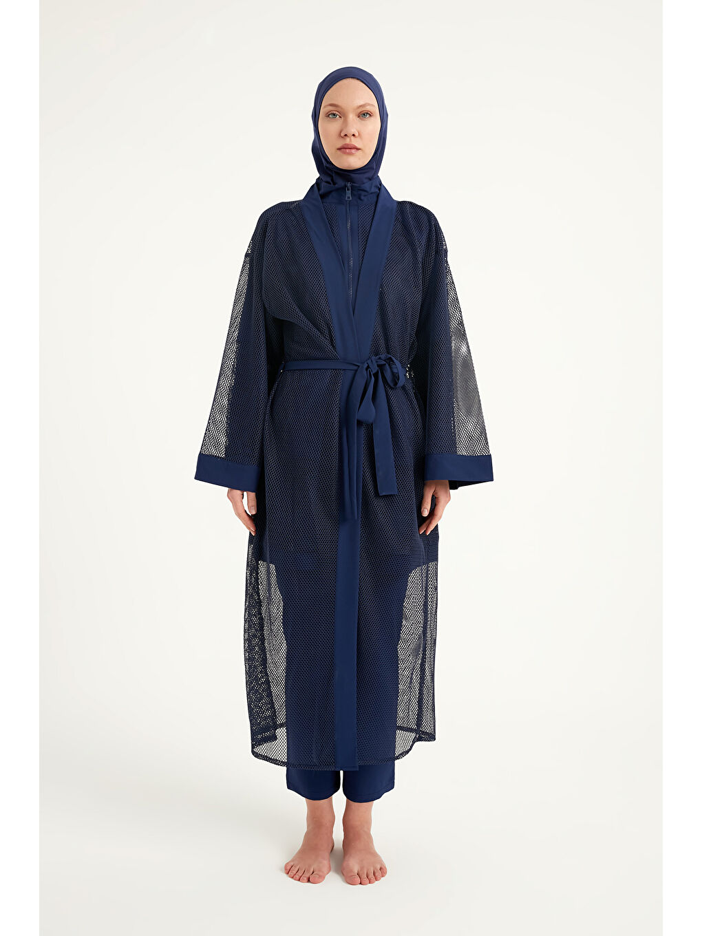 Lacivert Pareo Kaftan P2501-2-4