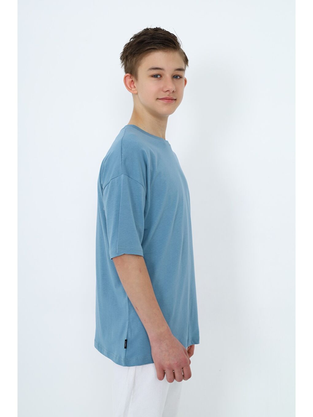 Mavi Erkek Çocuk Baskılı Tişört-2