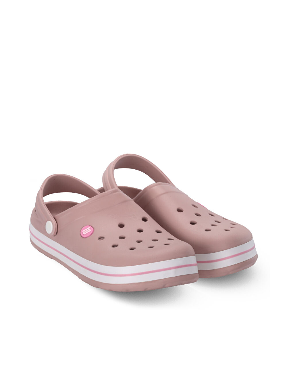 Pembe LOOPY Kadın Pudra Sabo Terlik-1