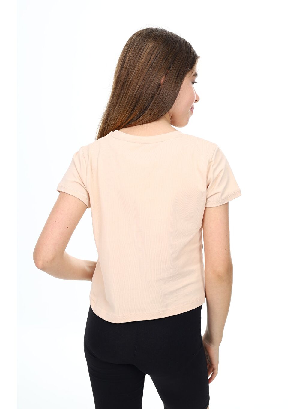 Bej Kız Çocuk Tişört-3