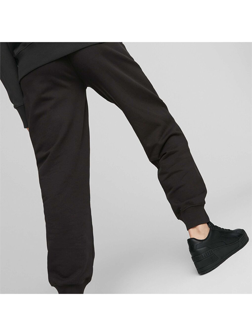 Siyah HER Yüksek Bel Kadın Eşofman Altı-2