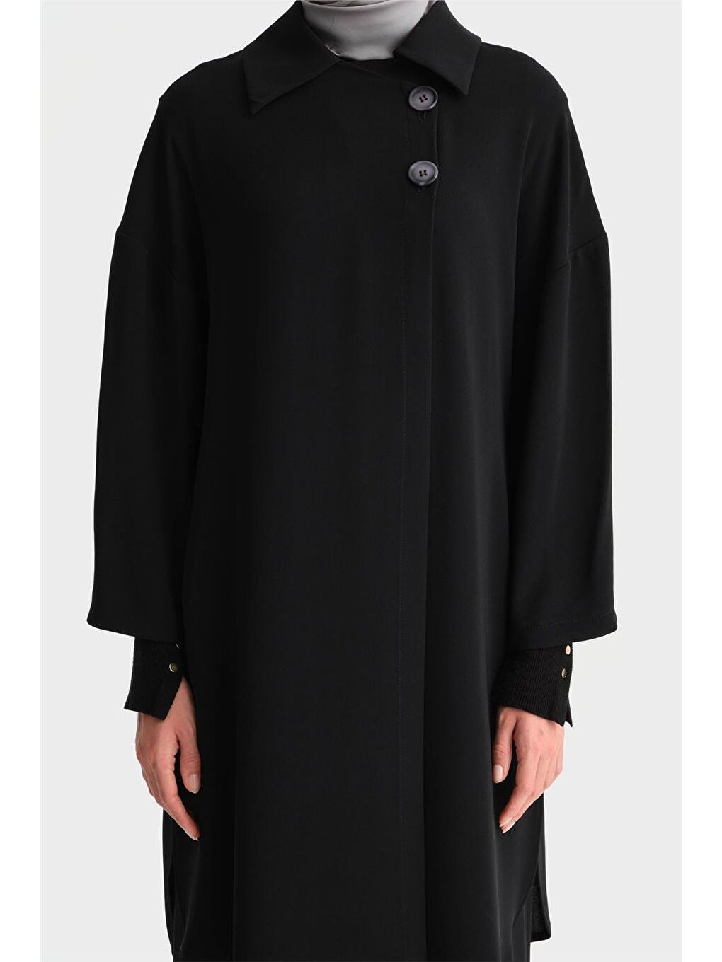 Yarım Astarlı Giy Çık 24K5605 Siyah-4