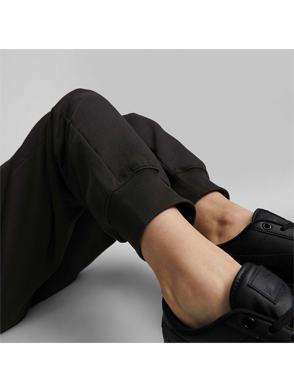 Siyah HER Yüksek Bel Kadın Eşofman Altı-3