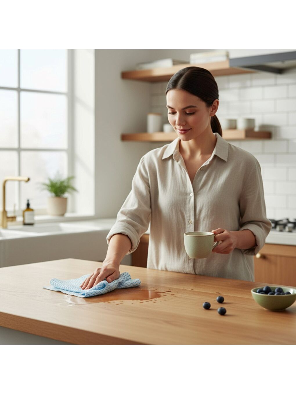 Mavi Softtex Profesyonel Süper Emici Hassas Büyük Boy 36x40cm Temizlik Bezi 24'lü-2