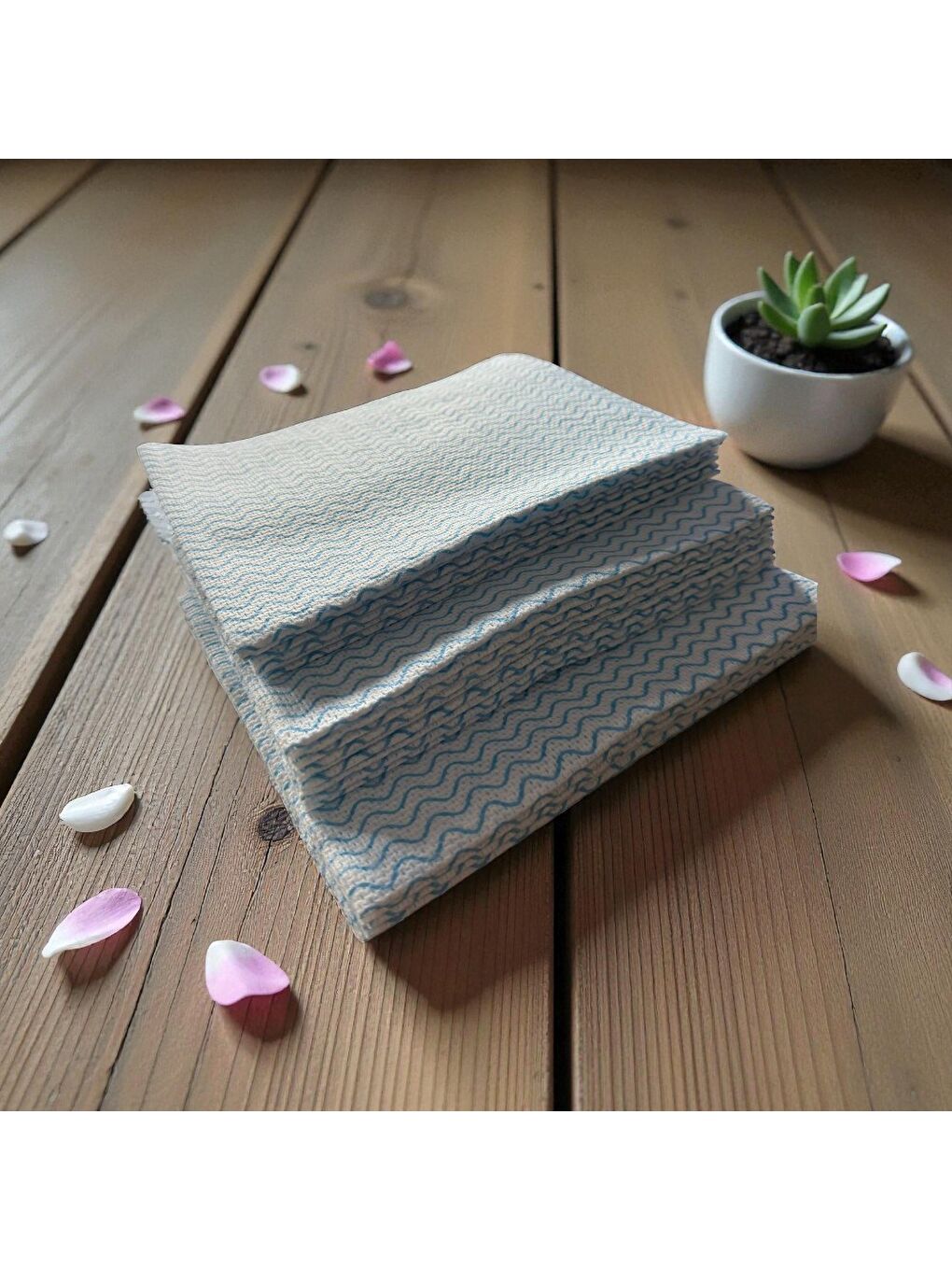 Mavi Softtex Profesyonel Süper Emici Hassas Büyük Boy 36x40cm Temizlik Bezi 24'lü-6