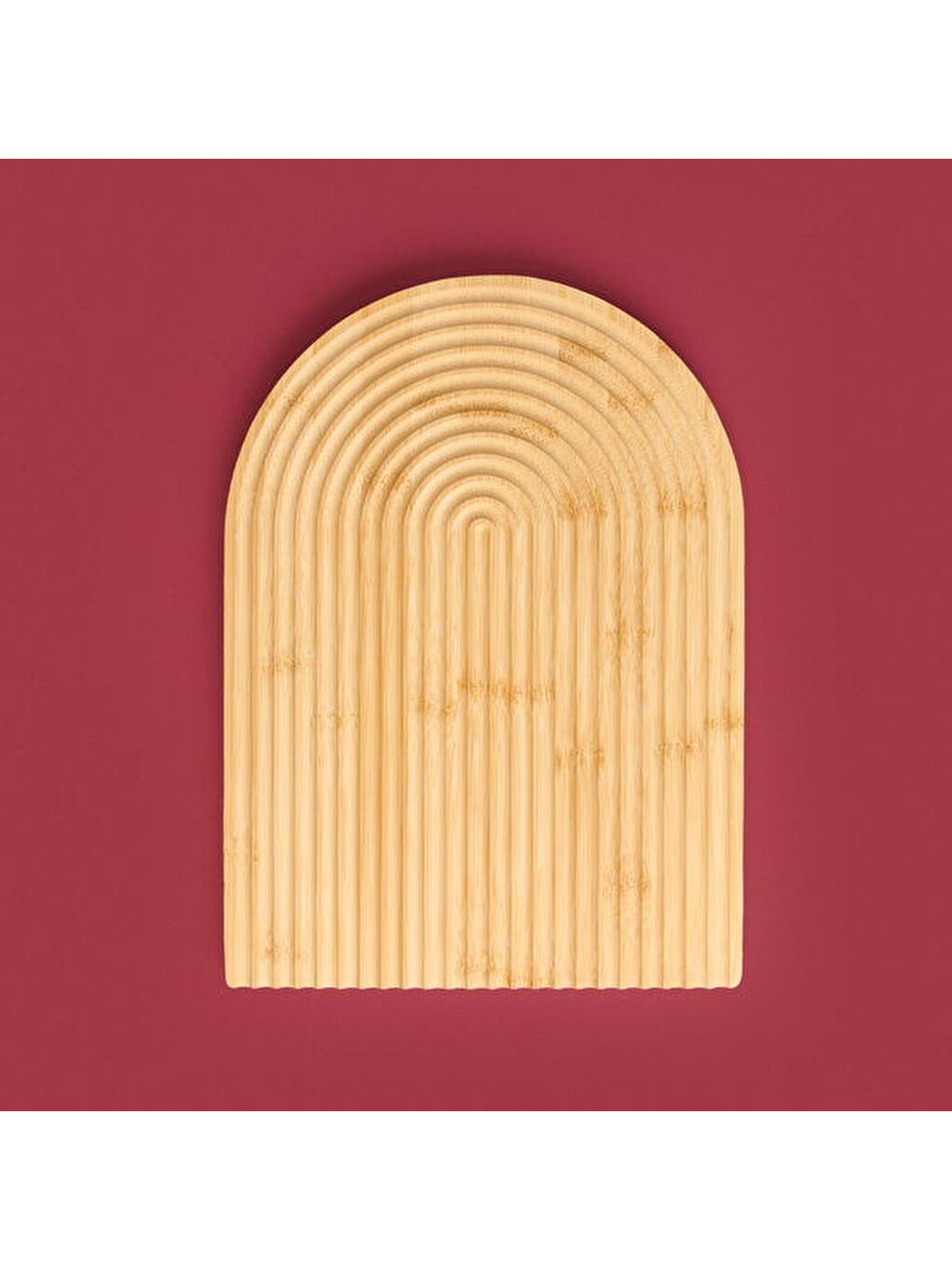Lena Bambu Sunum Tahtası - Açık Kahverengi - 33x24 cm-1